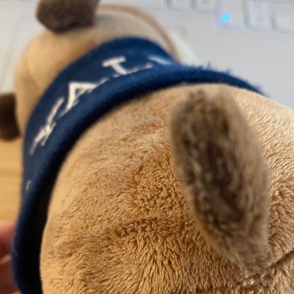 YALE Bulldog Plush Dog Toy - Brown and White - Picture 8 of 8